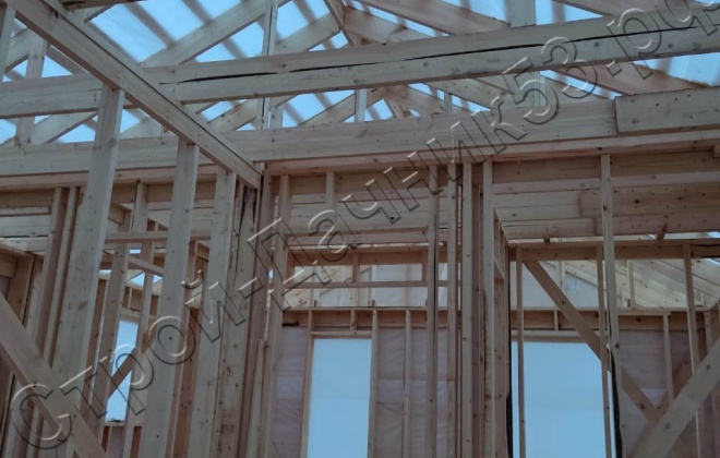 4 Каркасно-щитовой 6×8, 48  м², Ленинградская область, Всеволож (13)